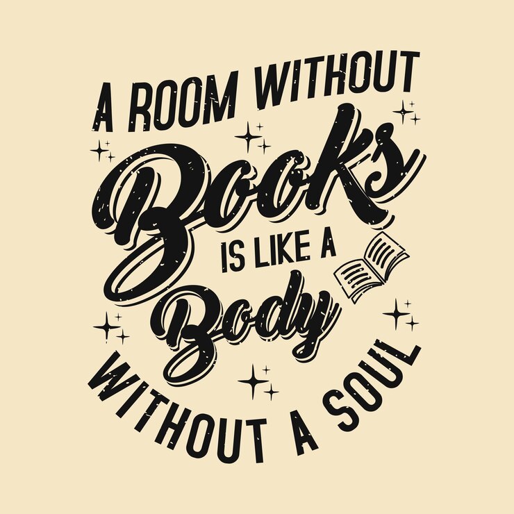 Vetor um quarto sem livros é como um corpo sem alma.
