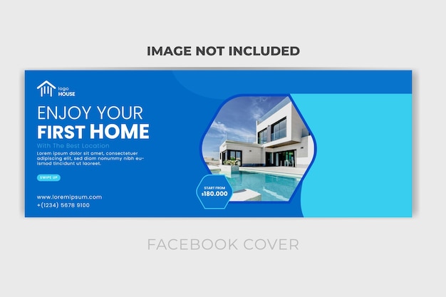um sinal azul e branco que diz foto da sua própria casa