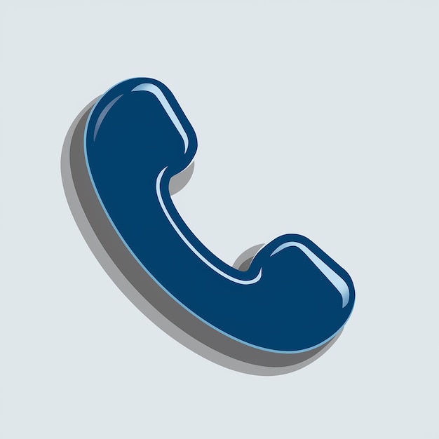 Vetor um telefone azul com um fundo azul que diz telefone nele