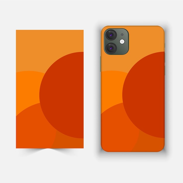 um telefone com uma capa laranja que diz citação laranja sobre ele