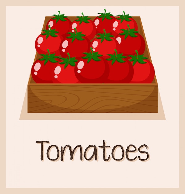 Um tomate na caixa