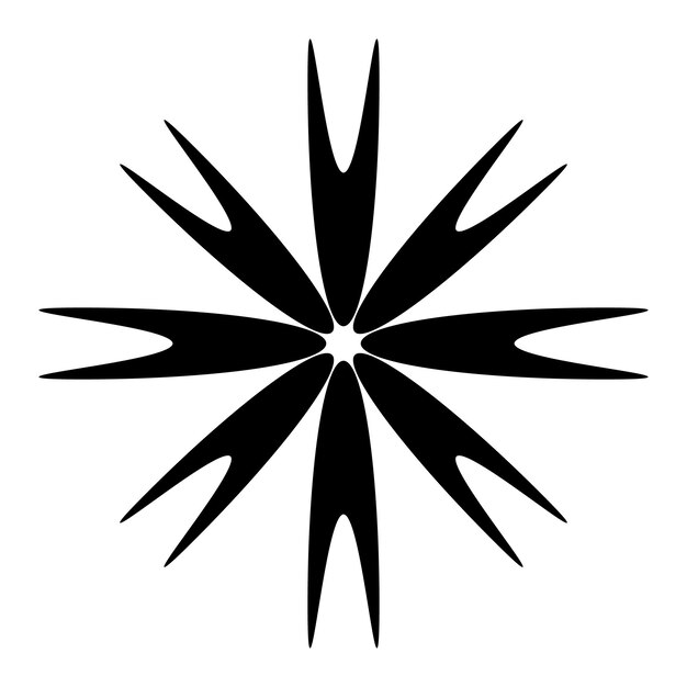 Um único floco de neve desenhado ilustração vetorial Doodle Isolado em um fundo branco Elemento de inverno