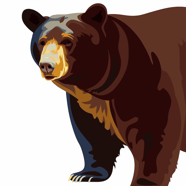 um urso castanho com um rosto castanho e um fundo castanho