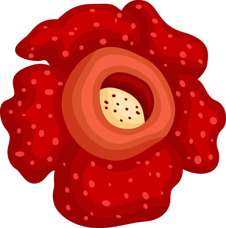 Vetor um vetor da flor rafflesia arnoldii