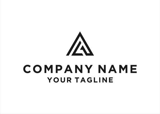 Um vetor de design de logotipo de carta