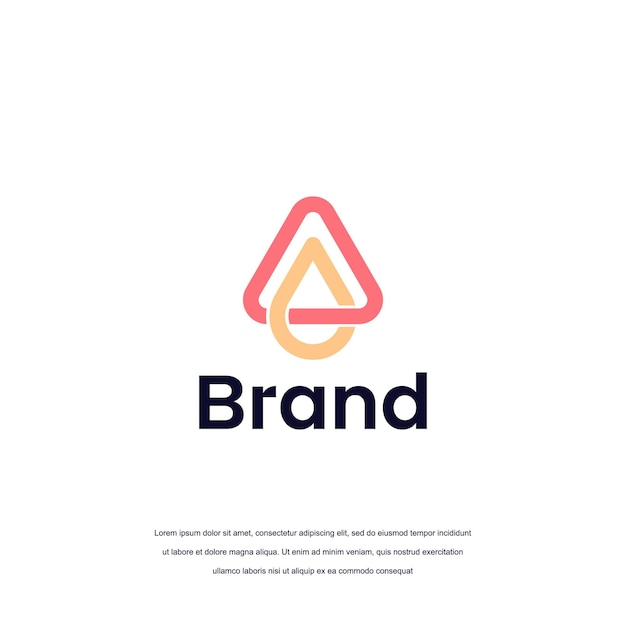 Um vetor de design de logotipo de letra simples