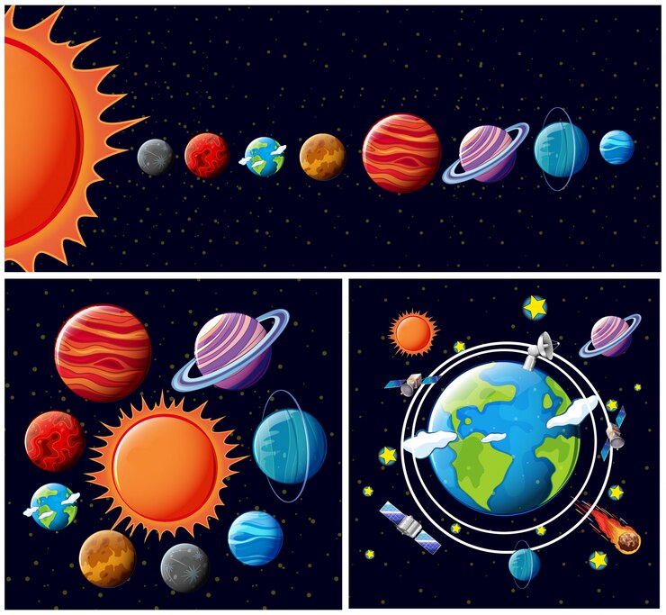 Vetor um vetor do sistema solar