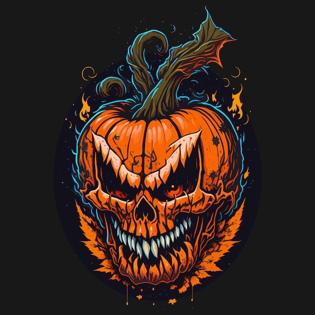 Faixa De Festas De Halloween Com Rosto De Abóbora Preto Assustador, Campo  De Grama, Isolado Em Png Ou Fundo Transparente, Espaço Ilustração do Vetor  - Ilustração de assustador, medo: 199636659