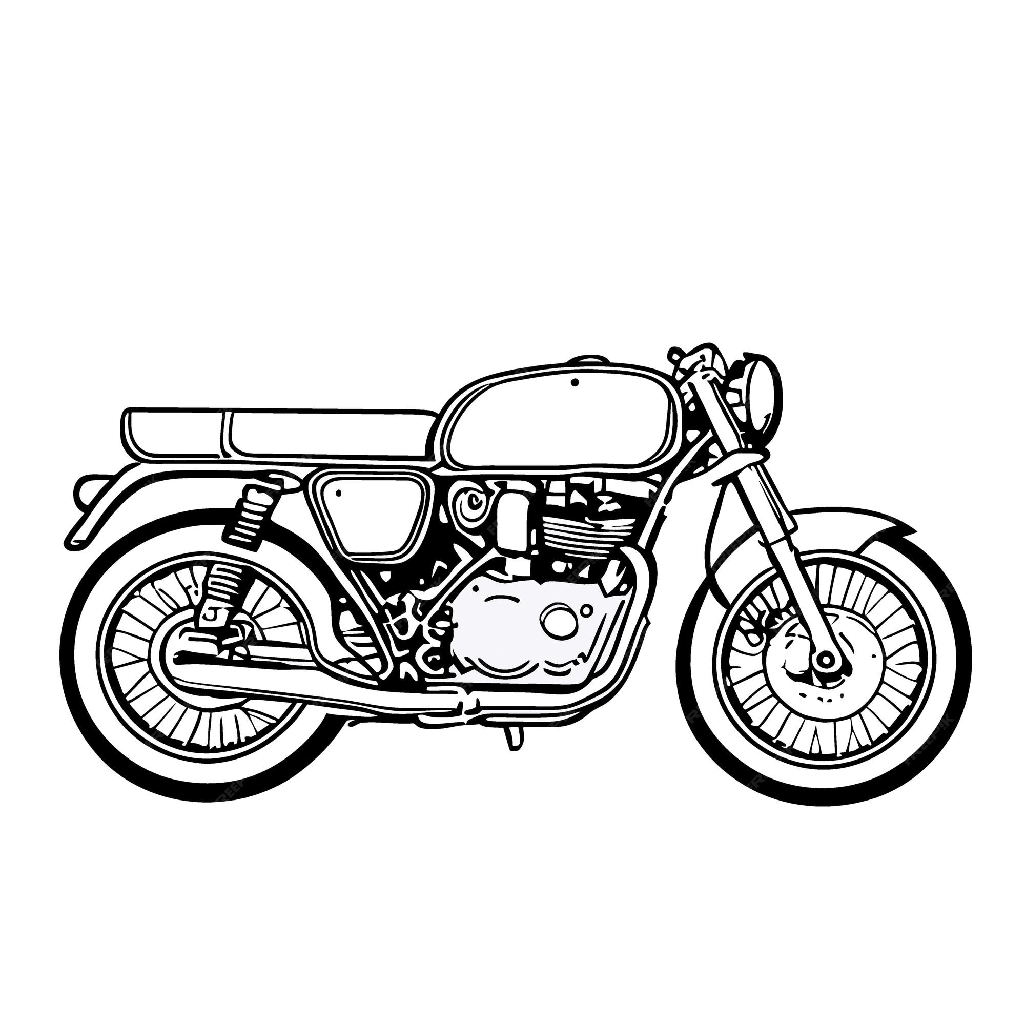 Desenho de ilustração vetorial transversal Moto imagem vetorial de  funwayillustration© 90454542