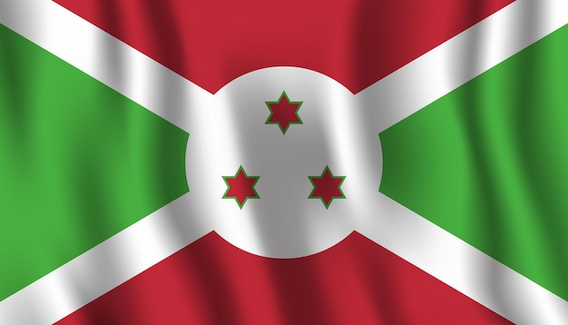 Vetor uma bandeira da república do congo