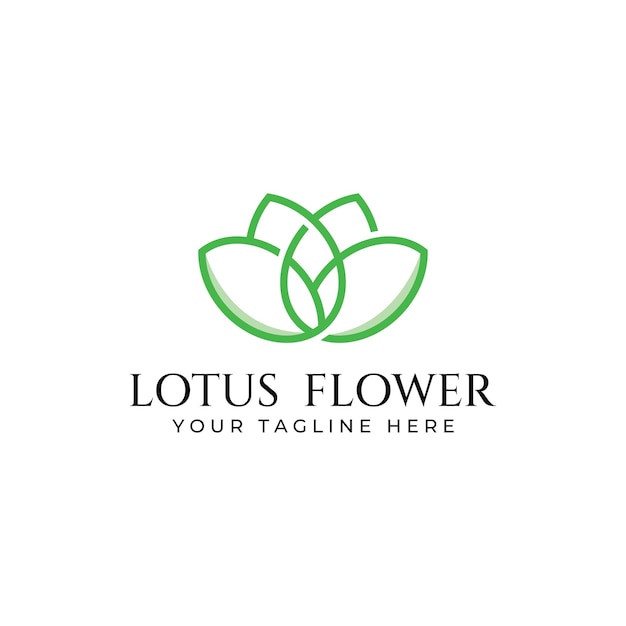 Uma bela e naturalmente bela flor de spa de lótus com uma edição de ilustração vetorial de flor de lótus luxuosa e elegante adequada para salões de beleza e cosméticos