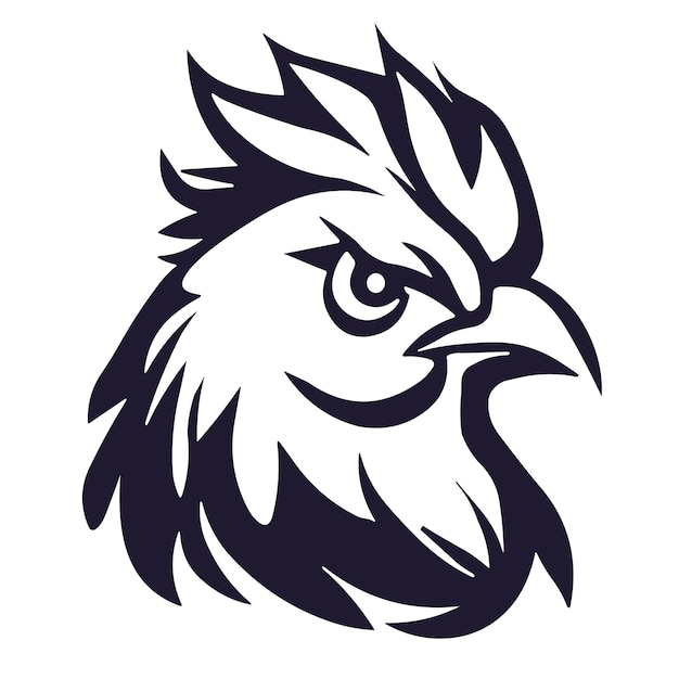 Uma cabeça de águia azul e branca com um grande bico e um grande olho.