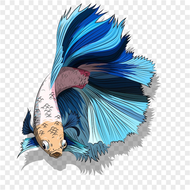 uma cabeça de peixe com um peixe em sua cabeça e a cabeça é uma cabeça de pescado