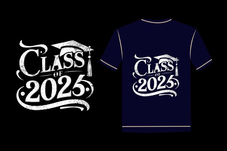 Vetor uma camisa azul com as palavras "classe 2010"