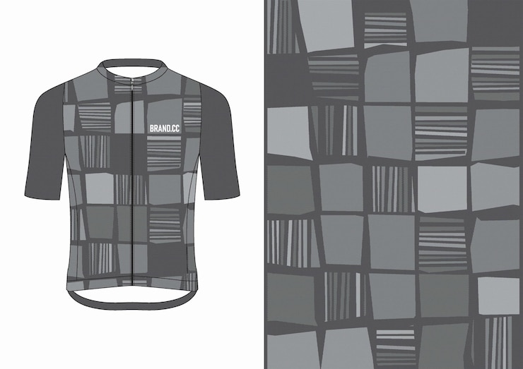 Vetor uma camisa cinzenta e preta com a palavra " kodak ".