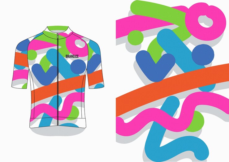 Vetor uma camisa colorida com a palavra " t "