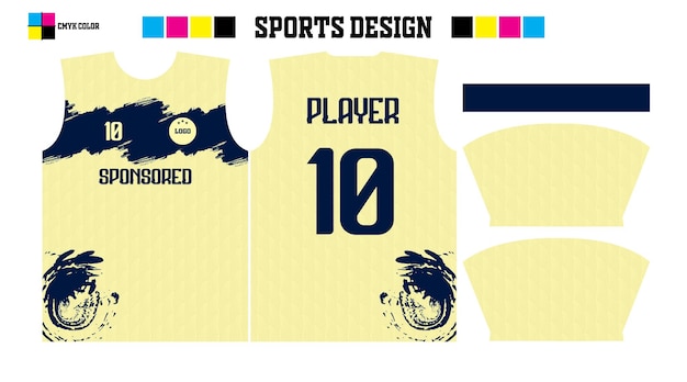 Uma camisa de design esportivo que diz jogador 10 e 10