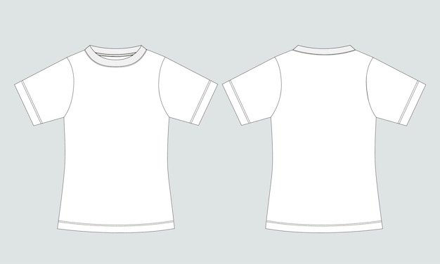 Uma camiseta branca com contorno branco.