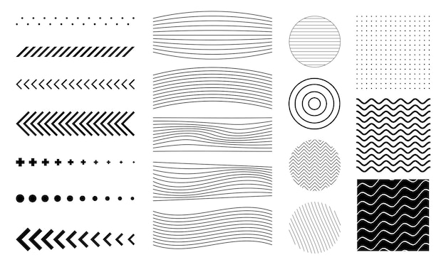 Uma coleção de designs de formas abstratas, adequados para elementos de design, como planos de fundo, folhetos