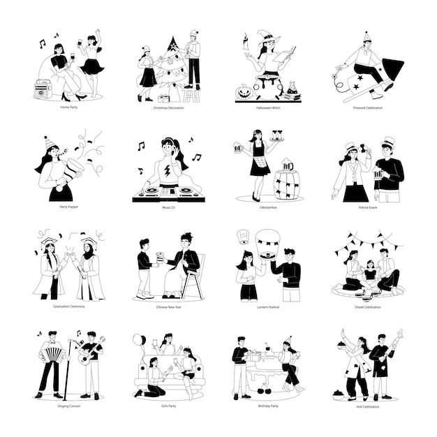 uma coleção de imagens, incluindo uma das personagens de