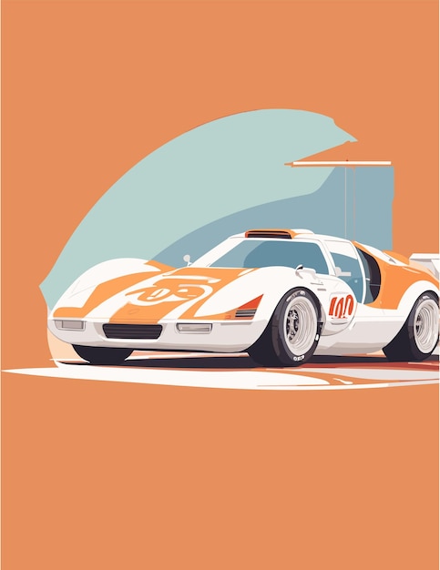 Vetor uma ilustração de carro esporte