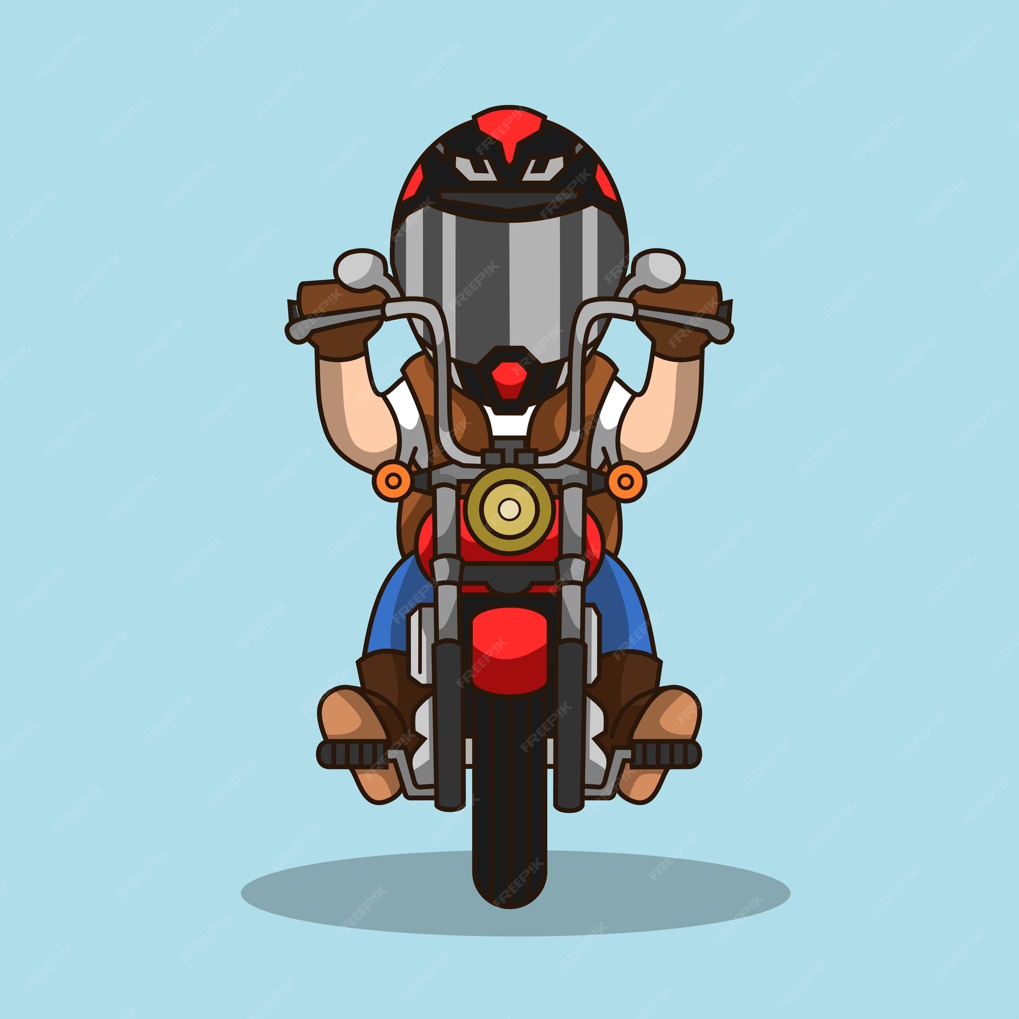 Motoqueiro Louco Em Uma Velha Escola Helicóptero Motocicleta Desenho  Animado Ilustração Vetorial Royalty Free SVG, Cliparts, Vetores, e  Ilustrações Stock. Image 118484669