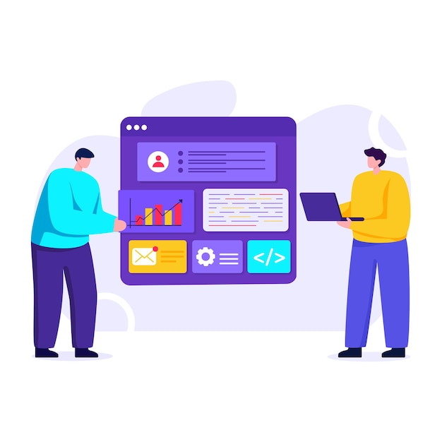 Uma ilustração simples de design responsivo