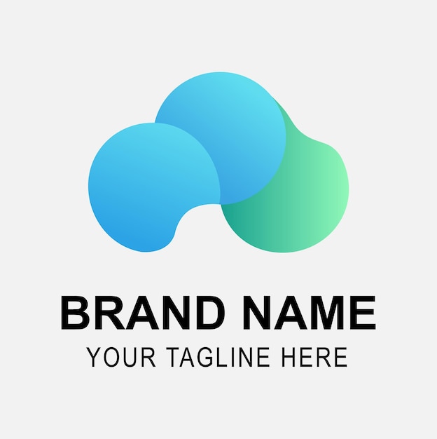 Uma ilustração vetorial de design de logotipo abstrato