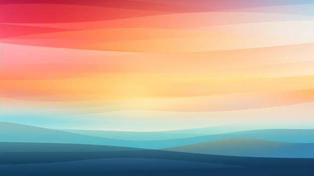 uma imagem colorida de um arco-íris com um fundo desfocado