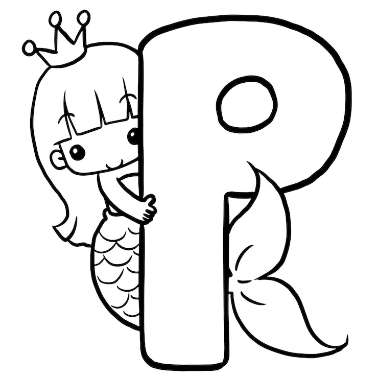 Vetor uma imagem de desenho animado de uma menina abraçando uma sereia