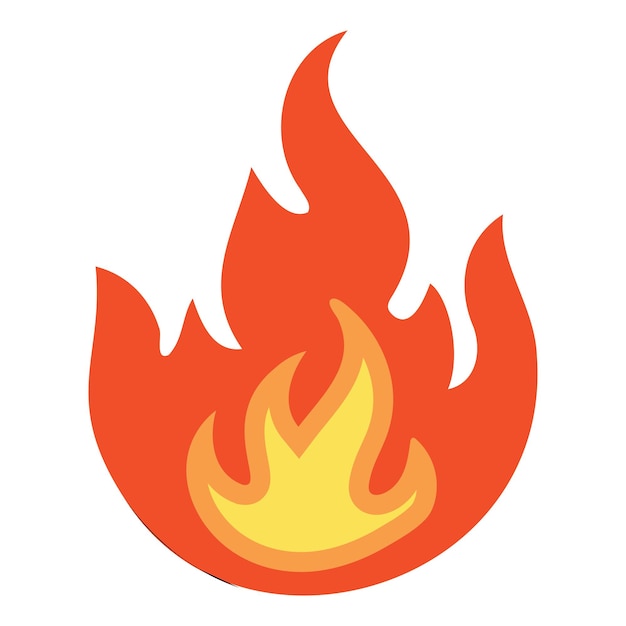 uma imagem de um incêndio com um fundo amarelo e vermelho