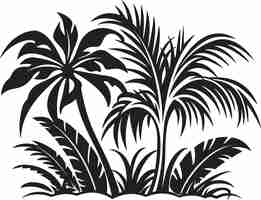 Vetor uma imagem de uma planta com cores pretas e brancas