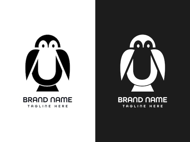 Vetor uma imagem em preto e branco de uma cabeça de pinguim com uma boca chamada tutu