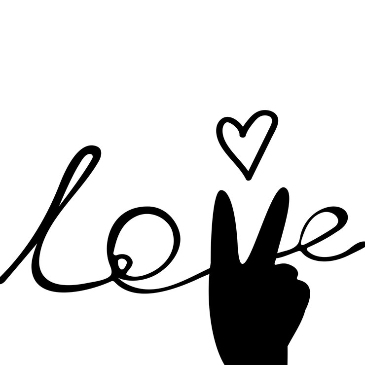Vetor uma inscrição simples para o dia dos namorados love lettragem vetorial