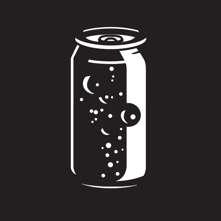 Vetor uma lata de sementes de pimenta é mostrada com uma lua e uma estrela