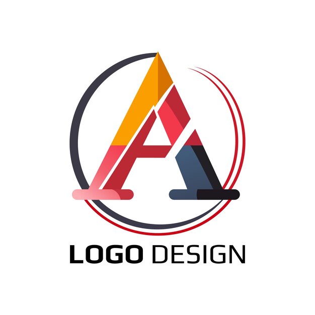 Vetor uma letra logovector premium um design de logotipo abstrato