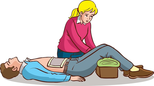 Uma mulher está recebendo uma massagem de um paciente.
