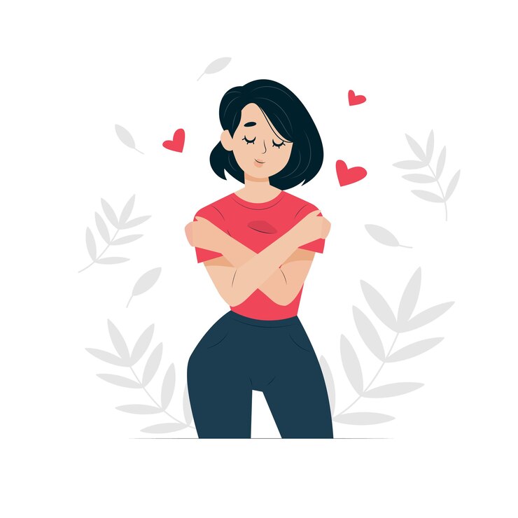 Uma mulher sente amor