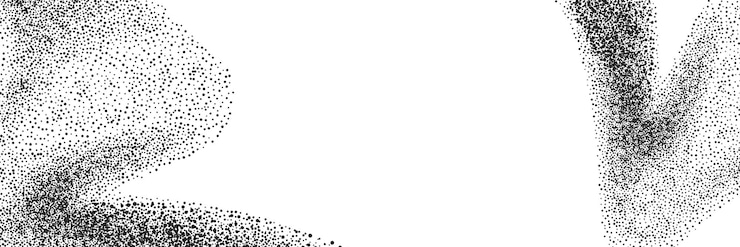Vetor uma onda de pontos pretos com uma textura arenosa um fundo granulado abstrato com um padrão de gradiente barulhento