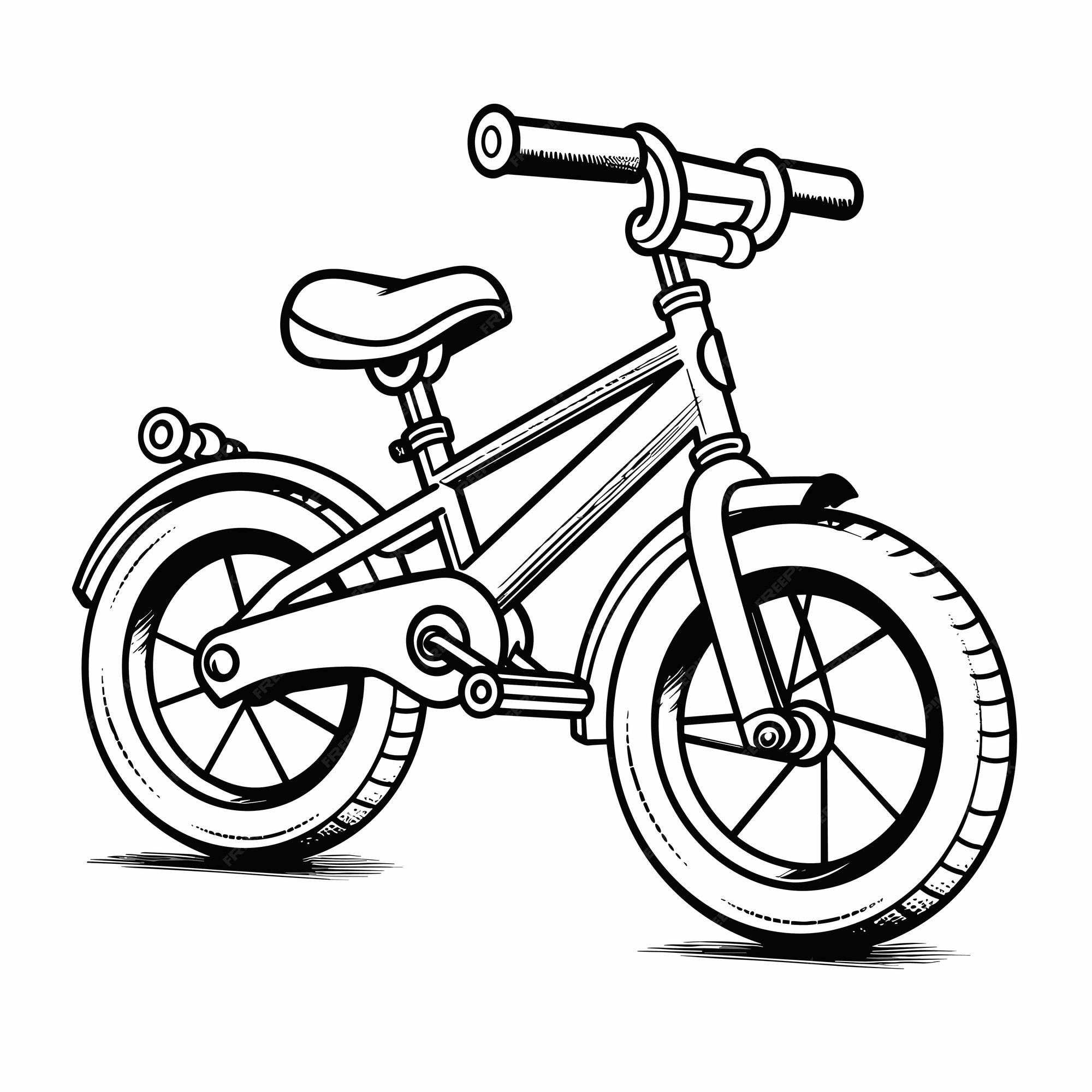 Desenho de Bicicleta infantil para Colorir - Colorir.com