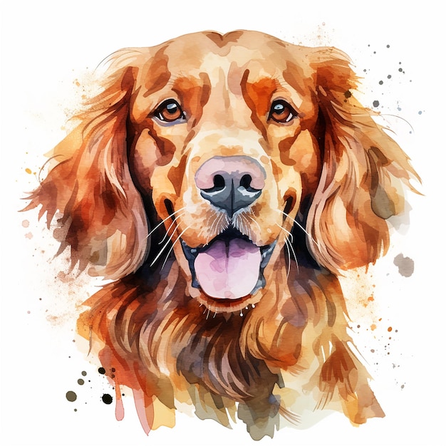 Vetor uma pintura fascinante de cães contra um fundo branco