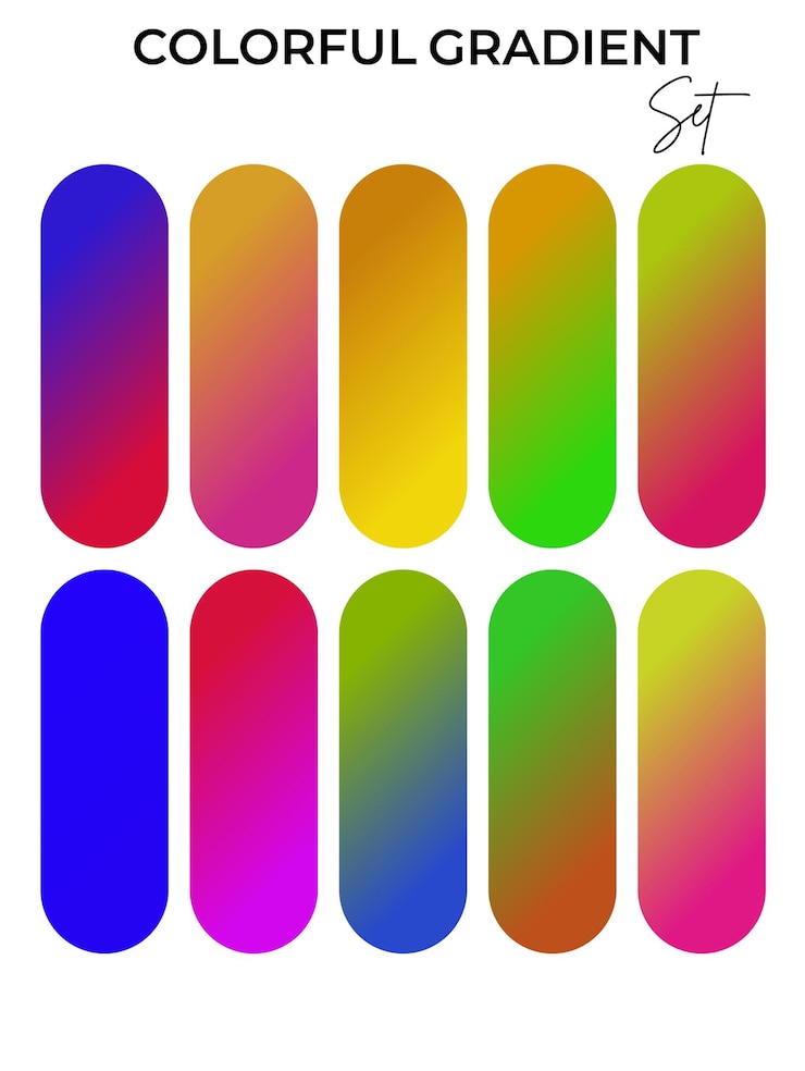 Vetor uma série de pregos multicoloridos com um número 7 sobre eles