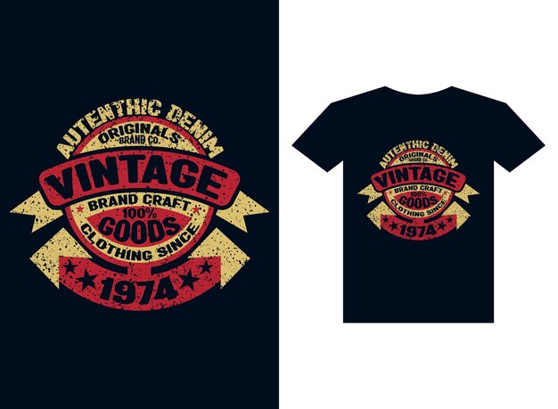 Uma t-shirt vintage estilo vintage vintage com um design vintage.