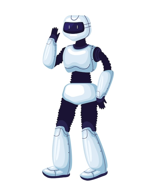 Vetor uma tecnologia robótica futurista
