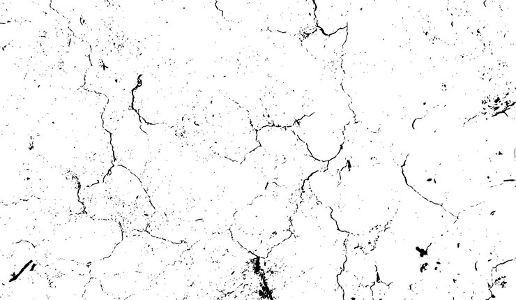 Vetor uma textura branca com manchas pretas e o efeito de fundo grunge de sobreposição de palavra crack
