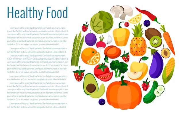 Uma tigela cheia de vegetais ilustração vetorial conceito de estilo de vida saudável alimentação saudável