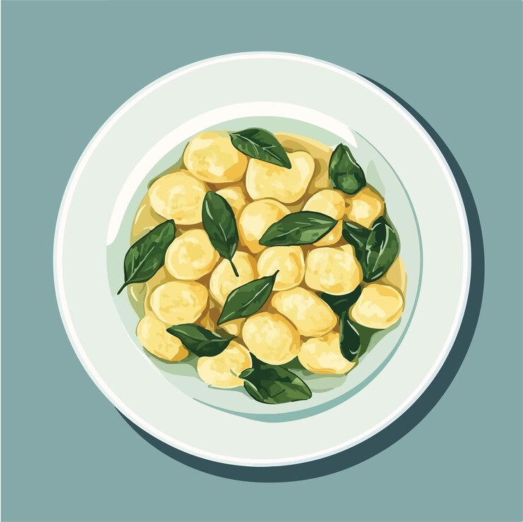 Vetor uma tigela de comida com uma tigela de queijo cheddar