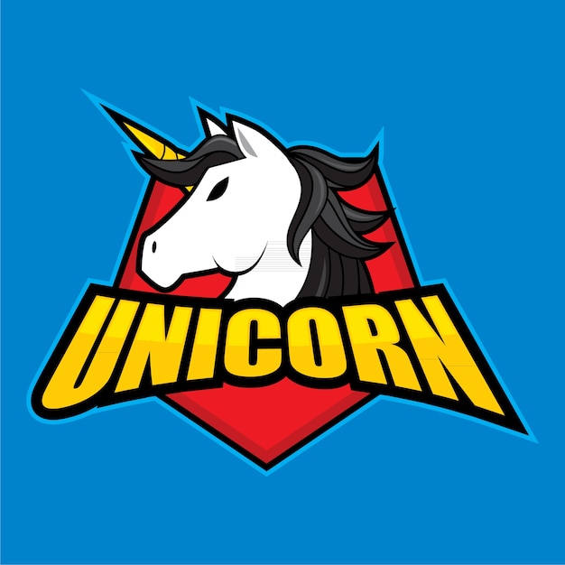 Unicórnio, logotipo, desenho