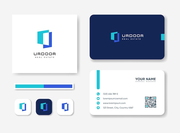 Urdoor design de logotipo simples e limpo moderno conceitual