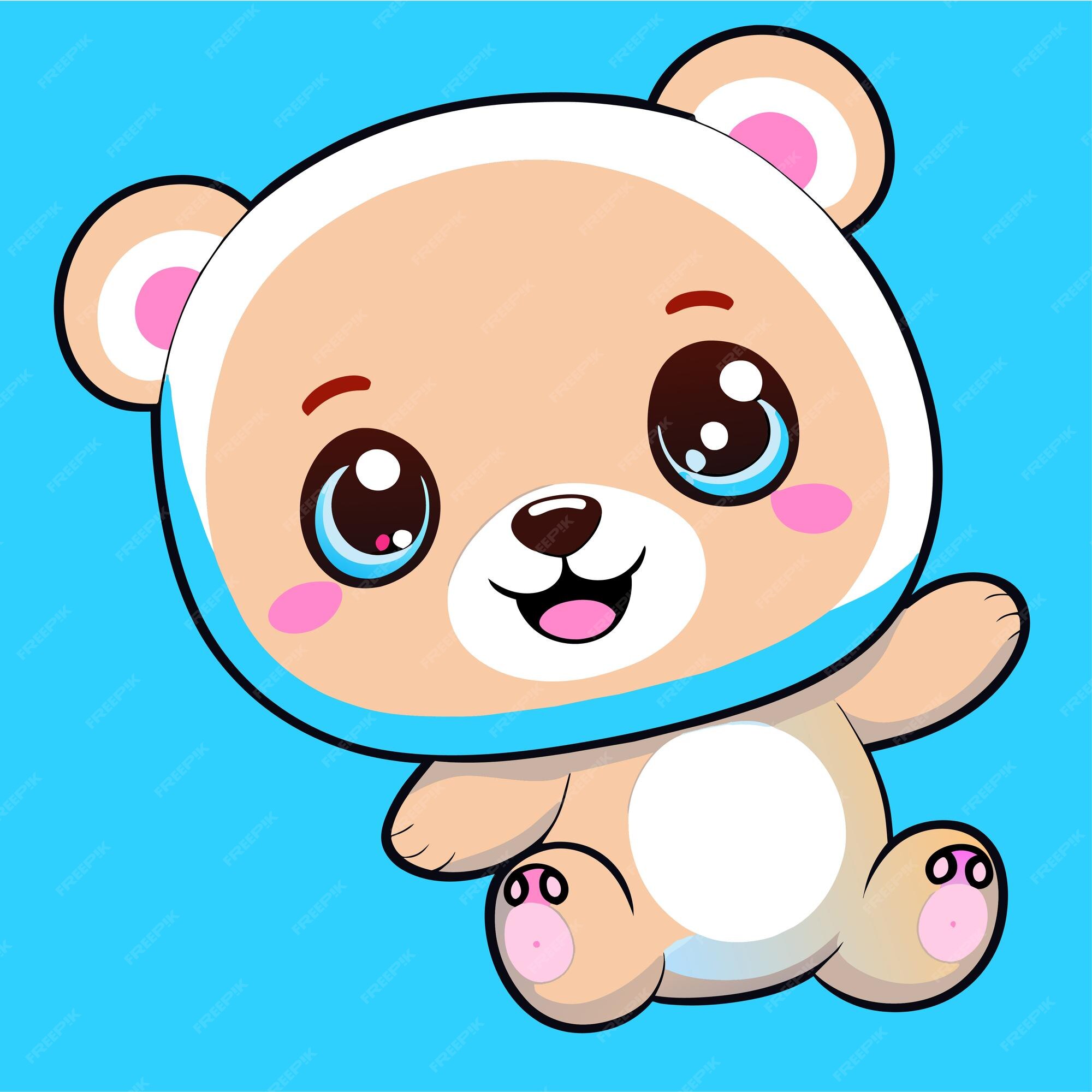 urso panda ícone de estilo desenhado personagem realista 4218566 Vetor no  Vecteezy